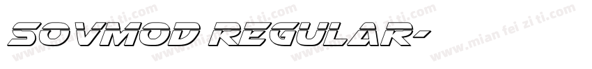 SovMod Regular字体转换